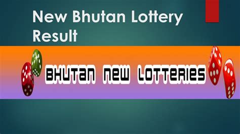 bhutan lucky jackpot today result|Govt Of Bhutan.